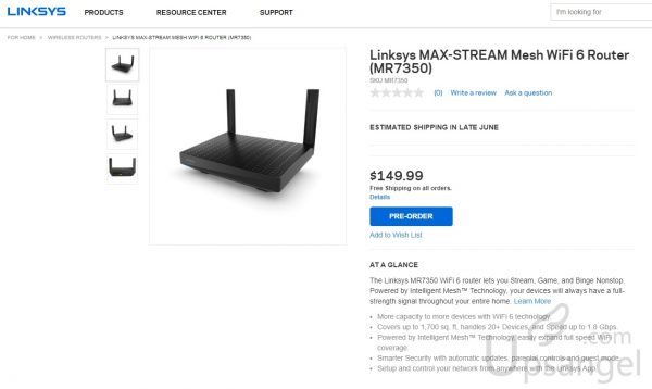 LINKSYS WIFI6 ROUTER MR7350 PRICE