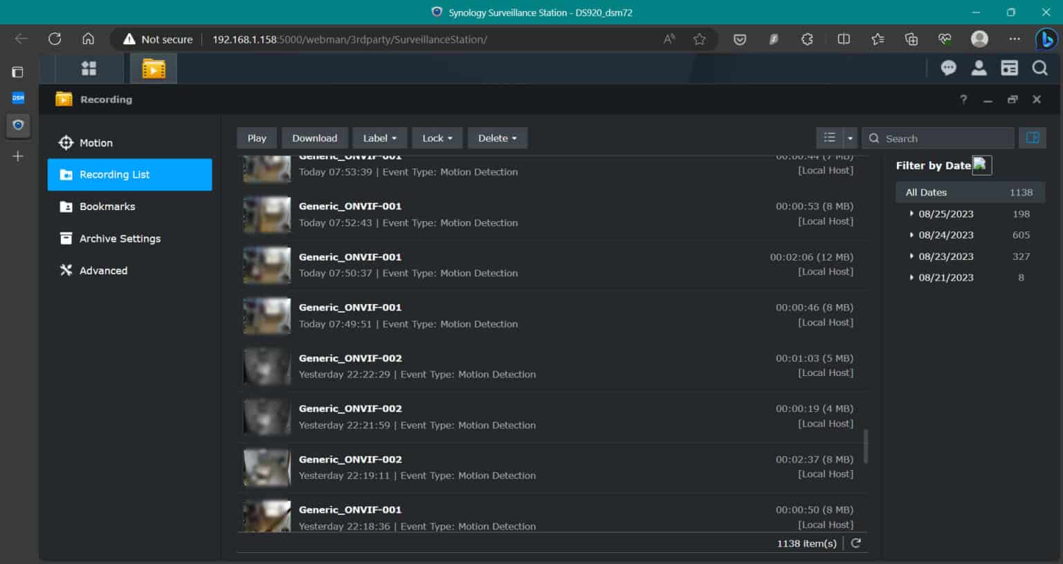 【貴價vs免費】私人IPCAM錄影系統NVR 實測對比 Synology Surveillance / ZoneMinder